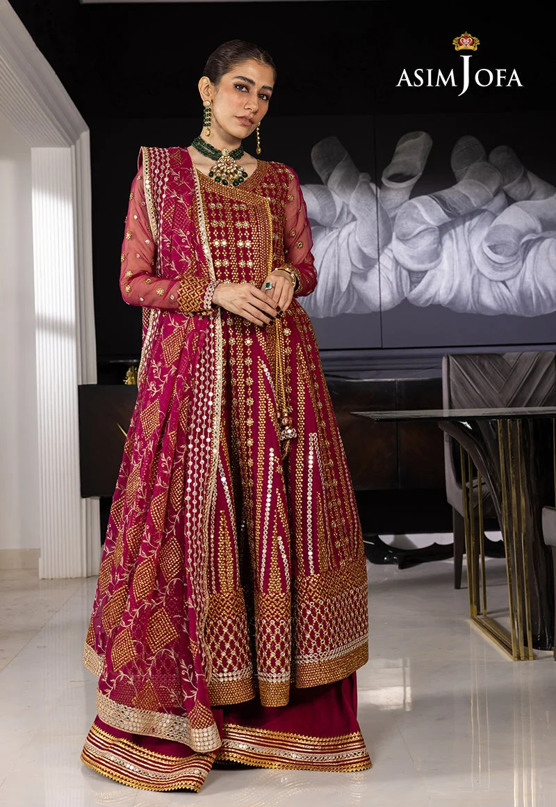 AJJH-08 EMBROIDERED ORGANZA 3 PCS - view 3