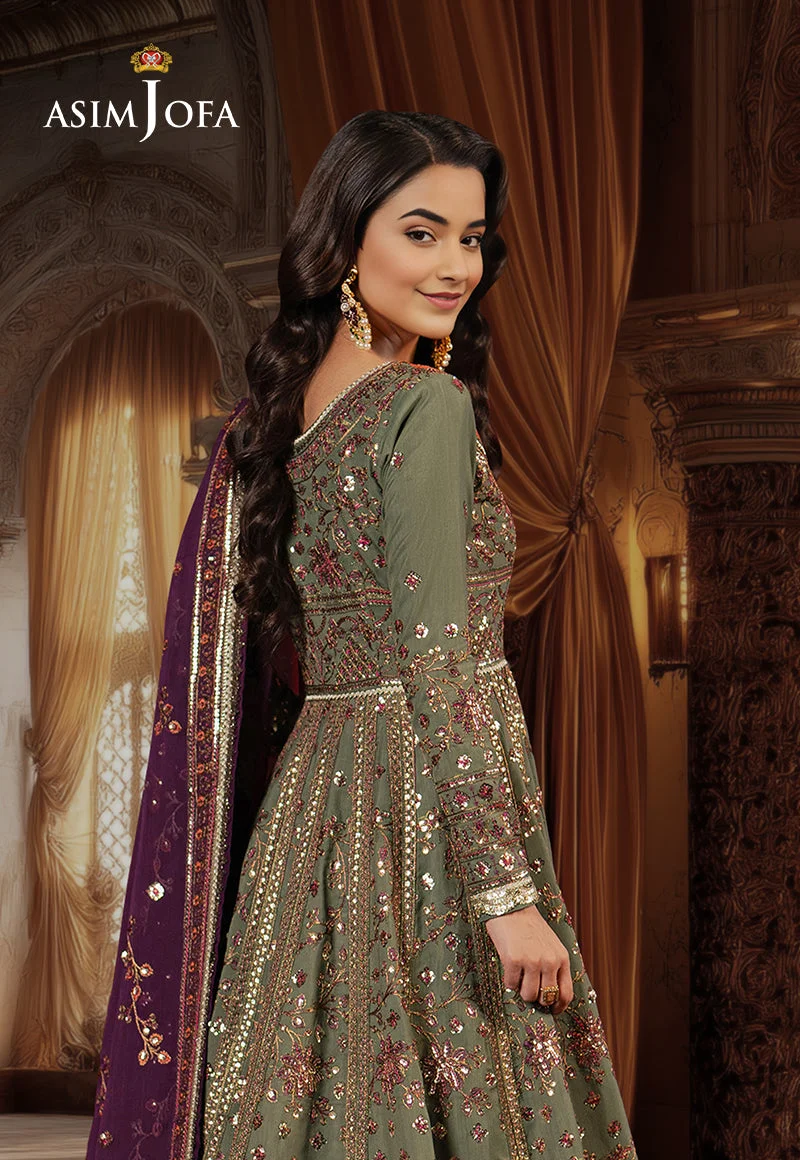 AJPF-37 EMBROIDERED SPUN RAW SILK 3 PCS - view 4