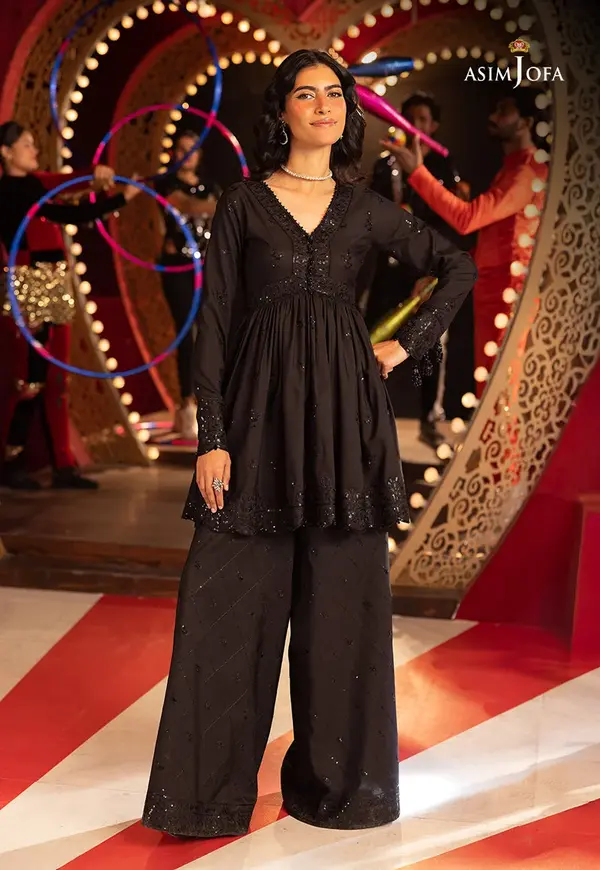 AJLLF-16 Embroidered Silk 2 Pcs