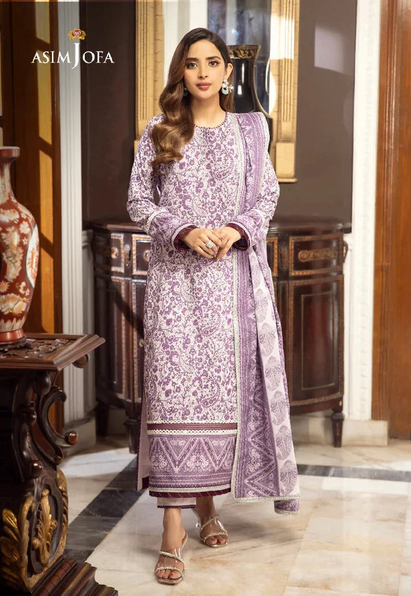 Ajso-49 Unstitched 2 Pcs Shirt Trouser