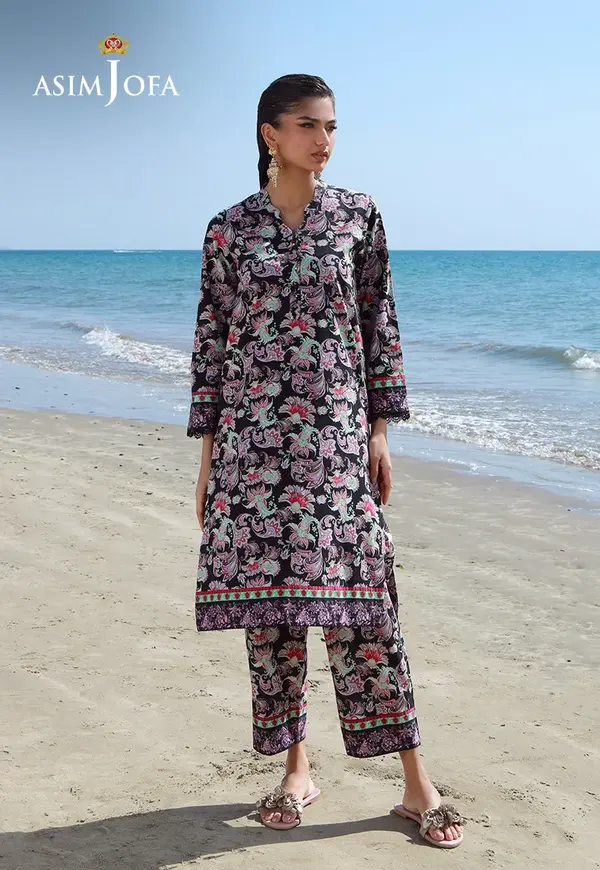 AJPB-152 PRINTED JACQUARD STITCHED 2 PCS