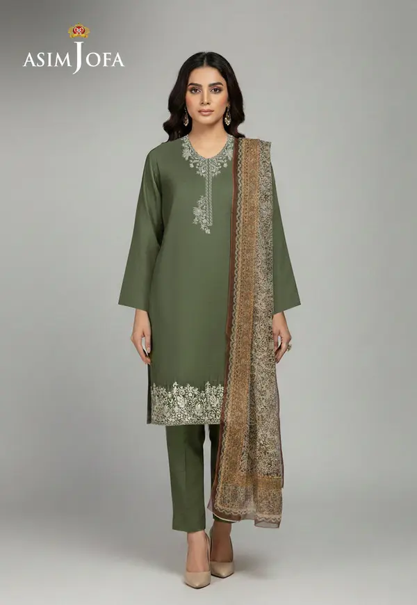 AJSO-396 Unstitched 2 Pcs Shirt Dupatta