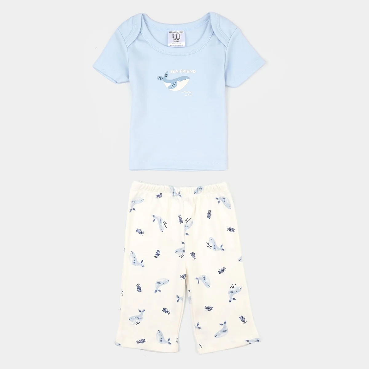 Boys Cotton Interlock 9  Pcs Gift Set 292-013-Blue - view 2