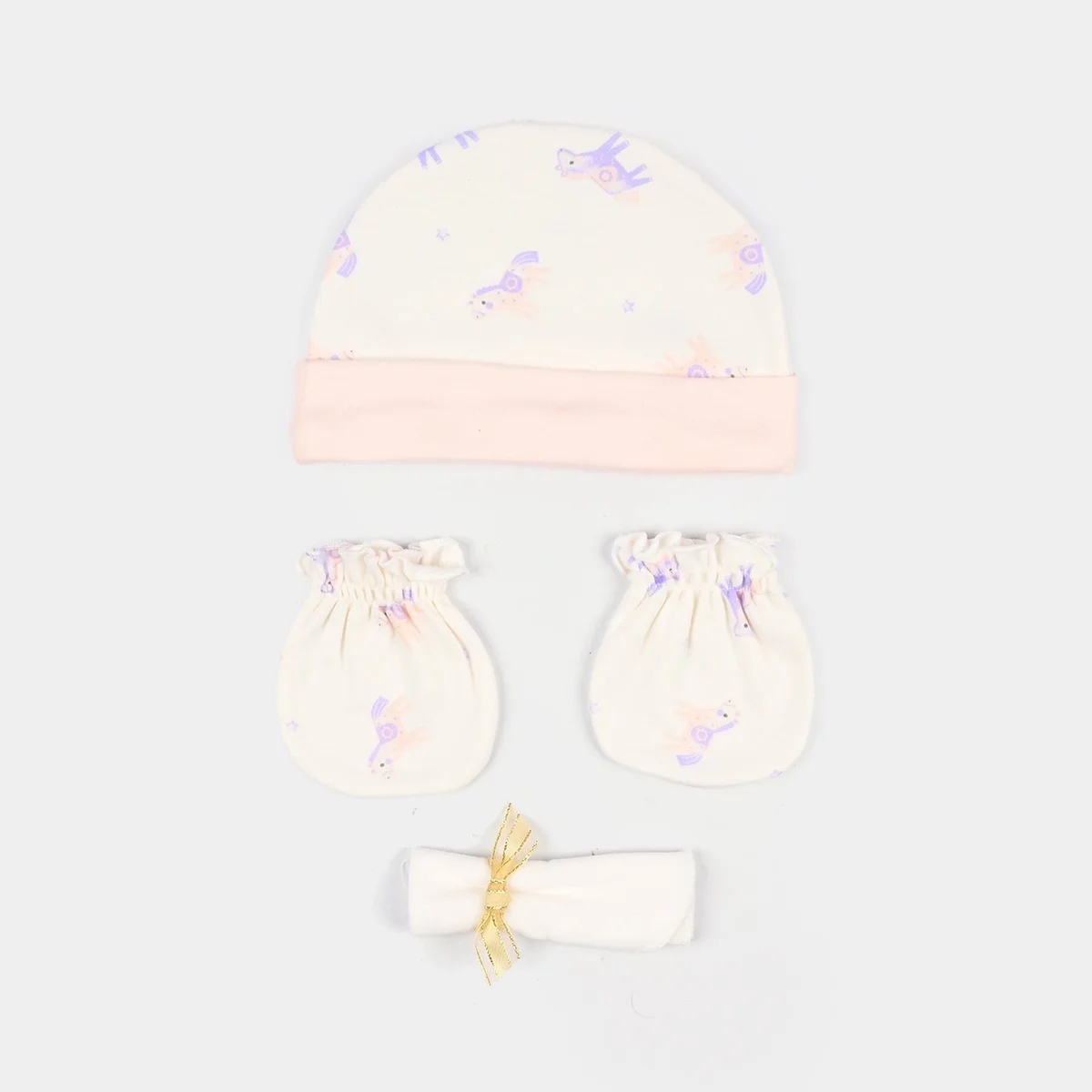 Girls Cotton Interlock 4 Pcs Gift Set 292-002-Pink - view 2