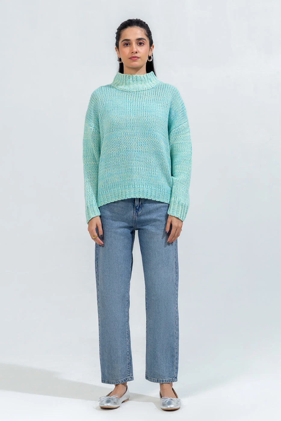 CROPPED KNIT PULLOVER - view 2