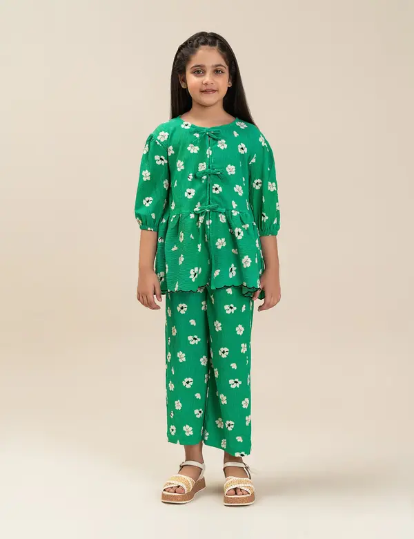 2 PIECE FLORAL PRINTED SUIT