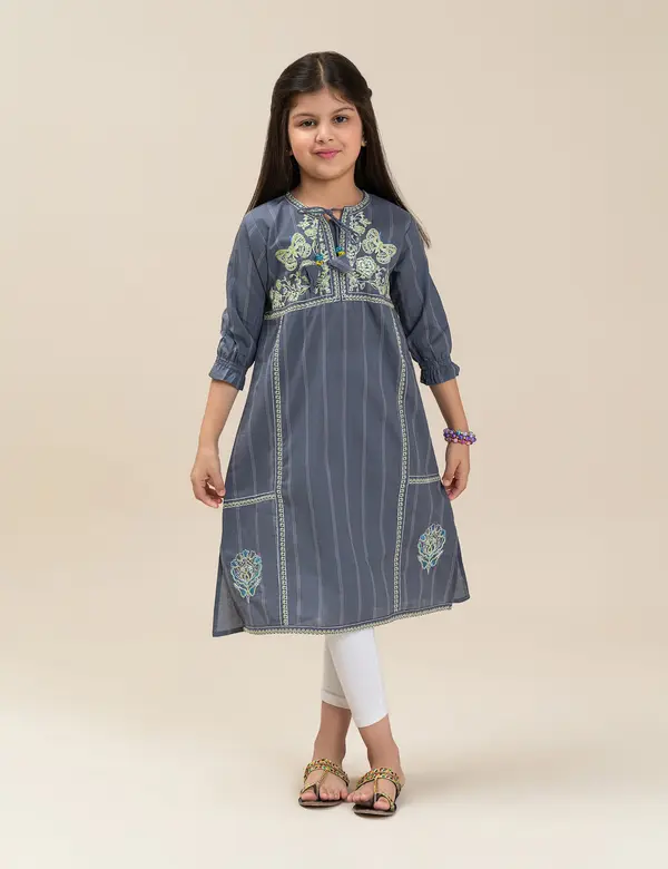 BUTTERFLY EMBROIDERED DRESS