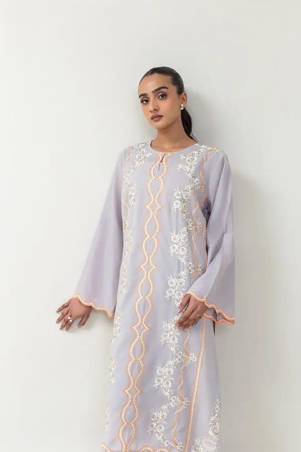 2 PIECE EMBROIDERED NEON NEPS SUIT (PRET)