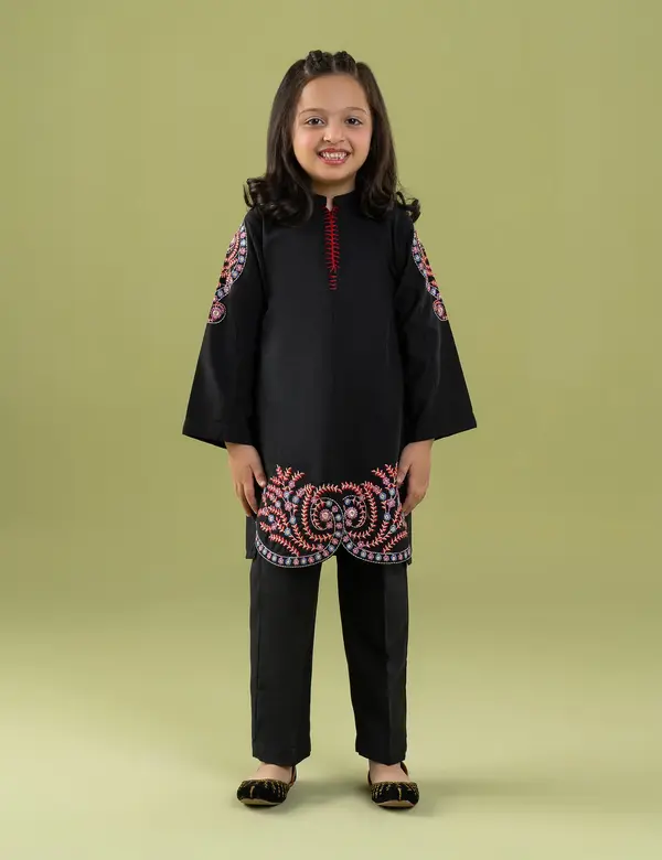 2 PIECE VIBRANT EMBROIDERED SUIT