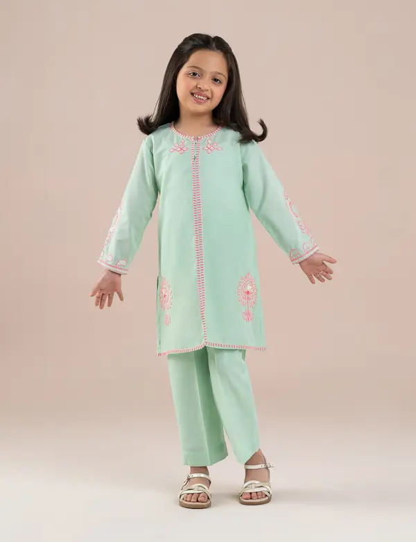 2 PIECE EMBROIDERED SUIT