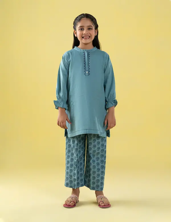 2 PIECE EMBROIDERED SUIT
