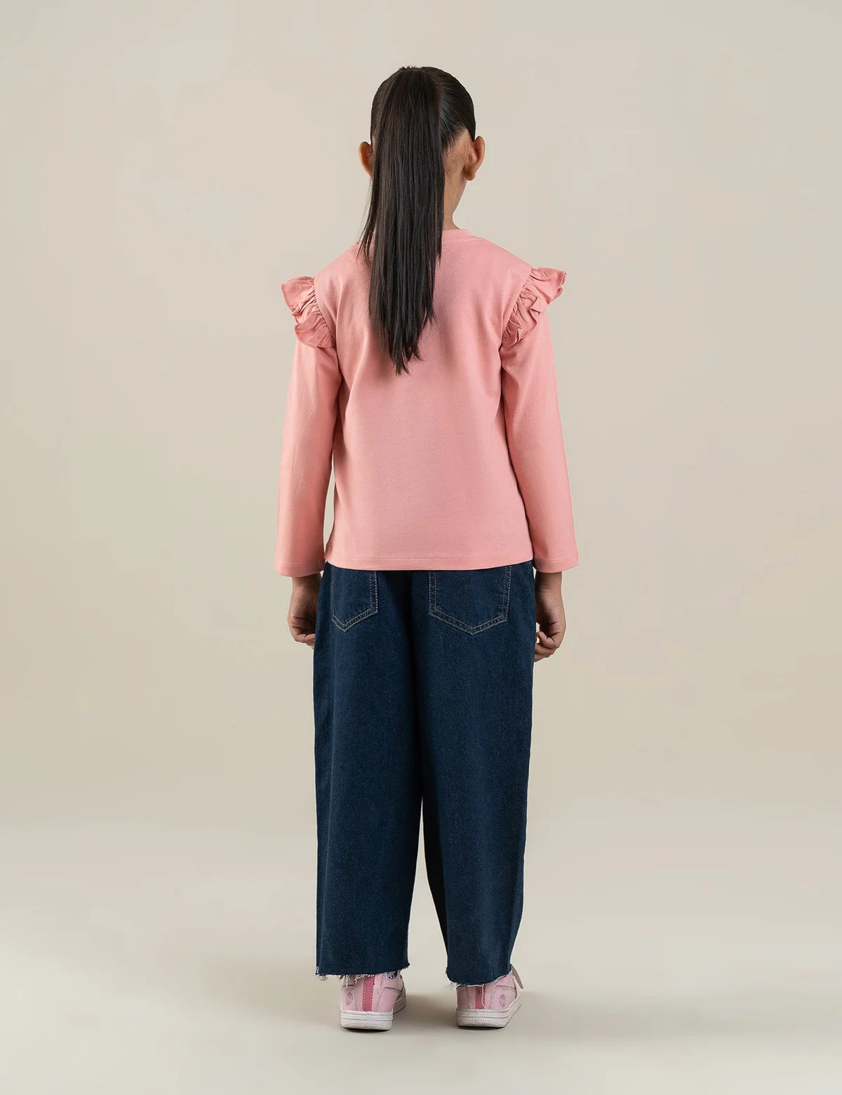 HEART AND FLOWER RUFFLE SLEEVE SWEATSHIRT - view 5