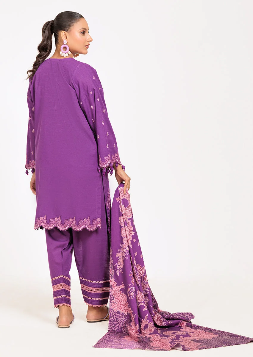 PURPLE-KHADDAR-3 PIECE (WS6243P78) - view 2