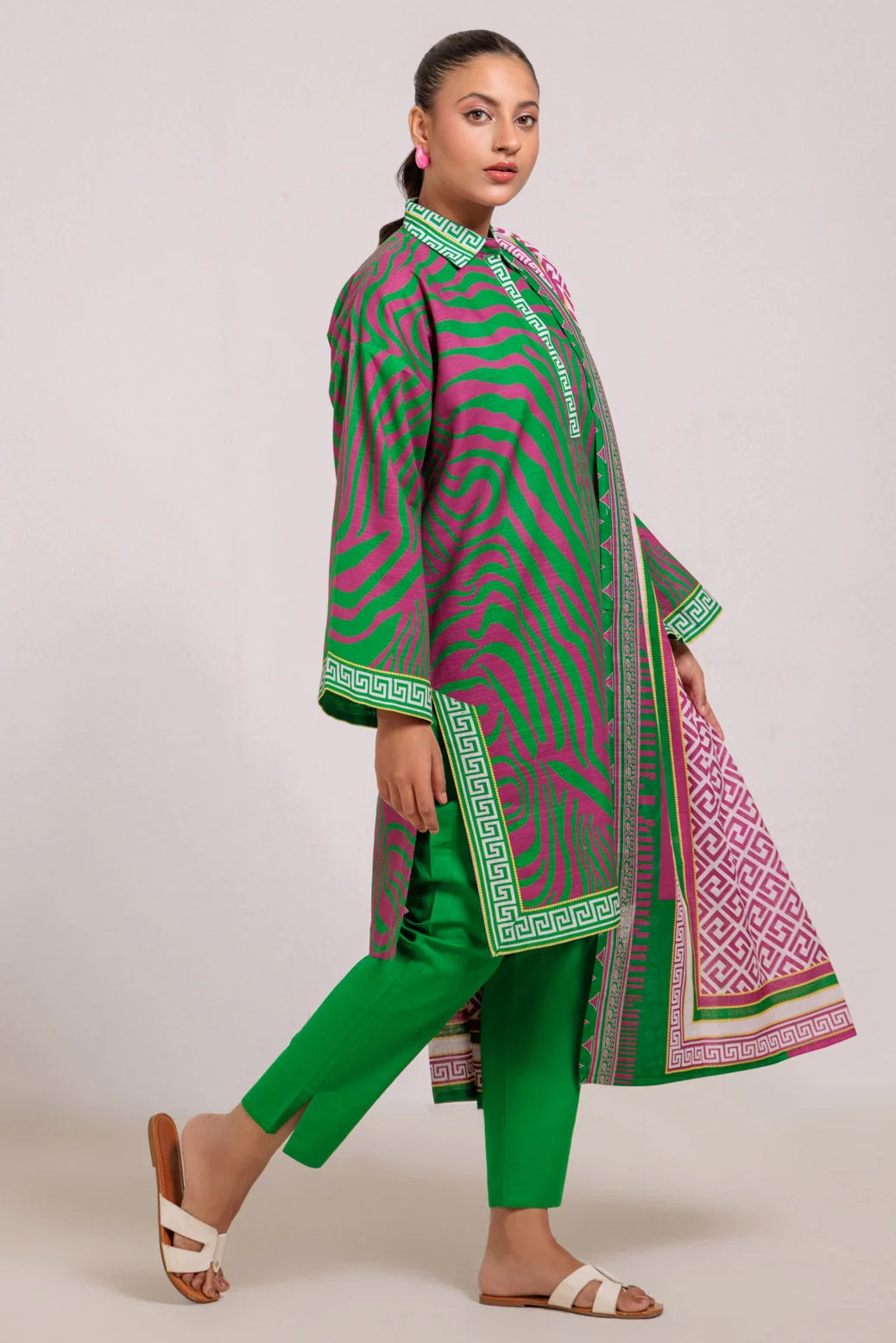 GREEN-KHADDAR-3 PIECE (WS7243P30) - view 3