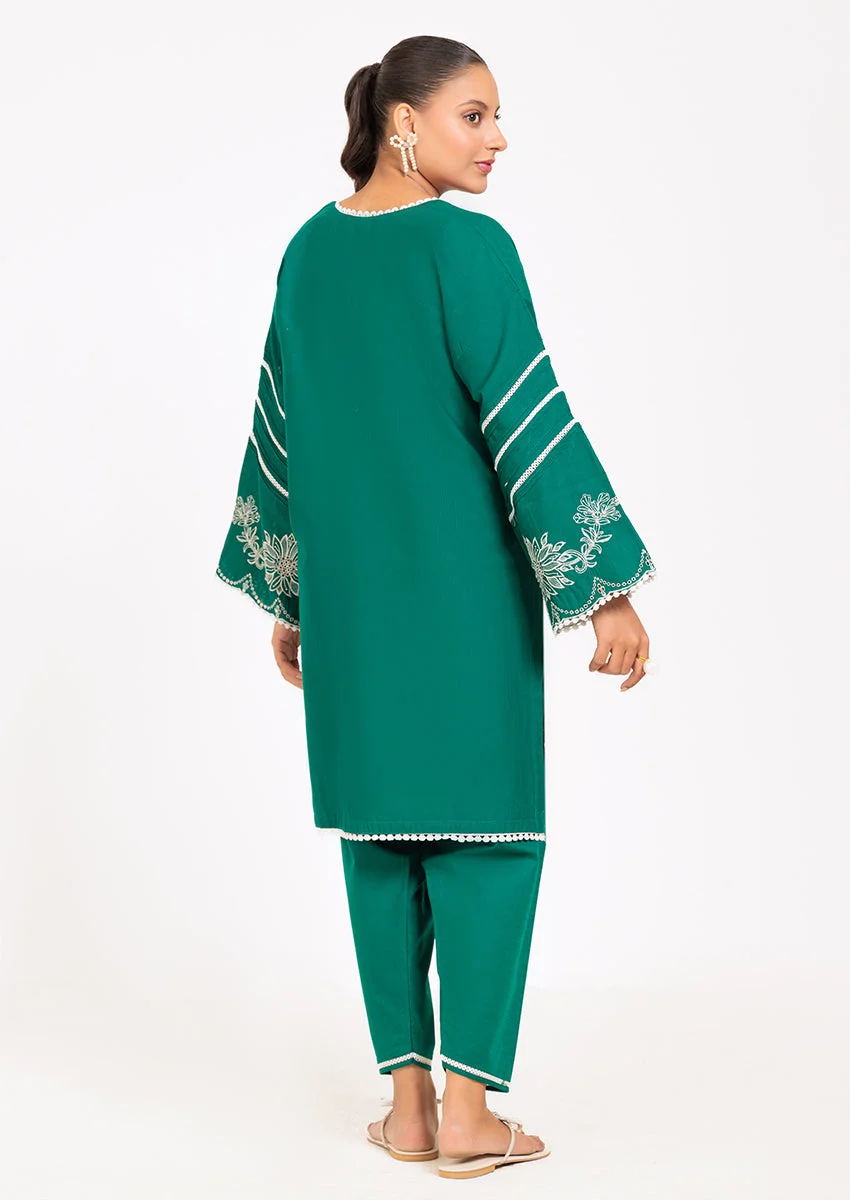 GREEN-KHADDAR-2 PIECE (WS7242P19) - view 2