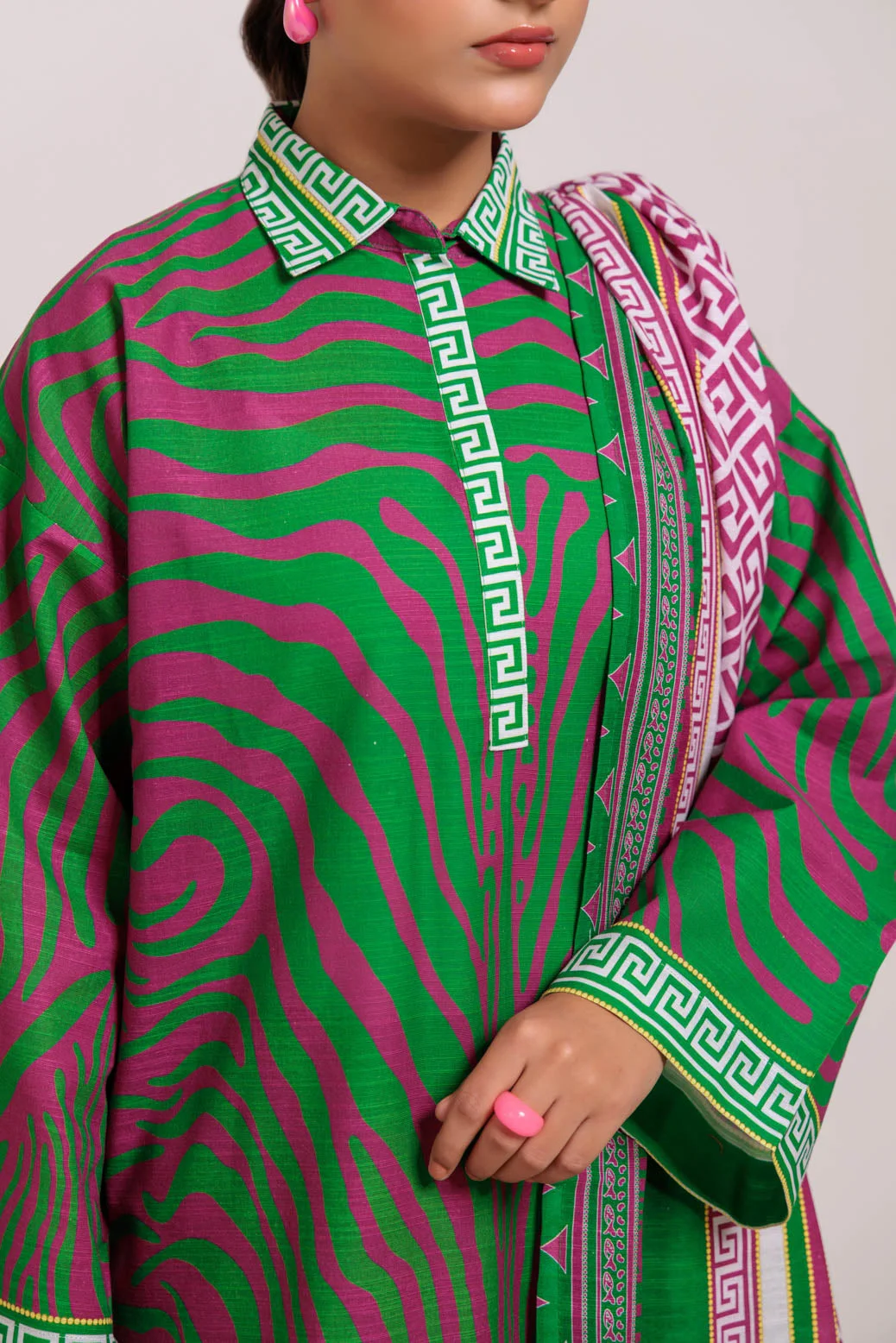 GREEN-KHADDAR-3 PIECE (WS7243P30) - view 4