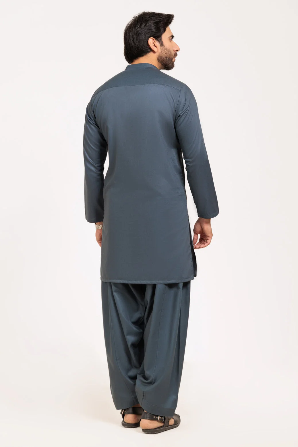 S-GREEN-BLENDED-KURTA TROUSER - (KSW24-029) - view 5
