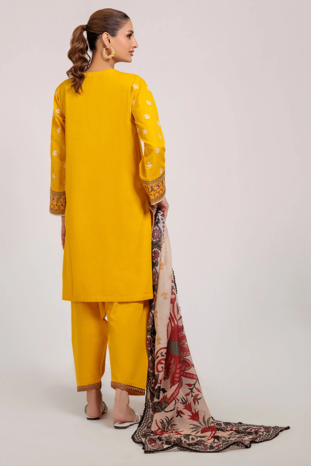 YELLOW-KHADDAR-3 PIECE (WS7243P23) - view 5