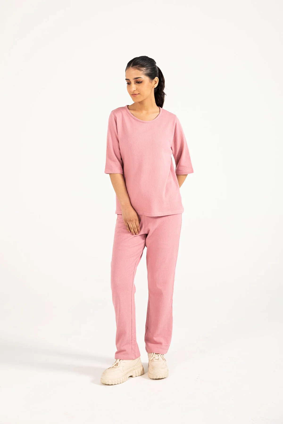 TEXTURED KNIT TOP - view 2