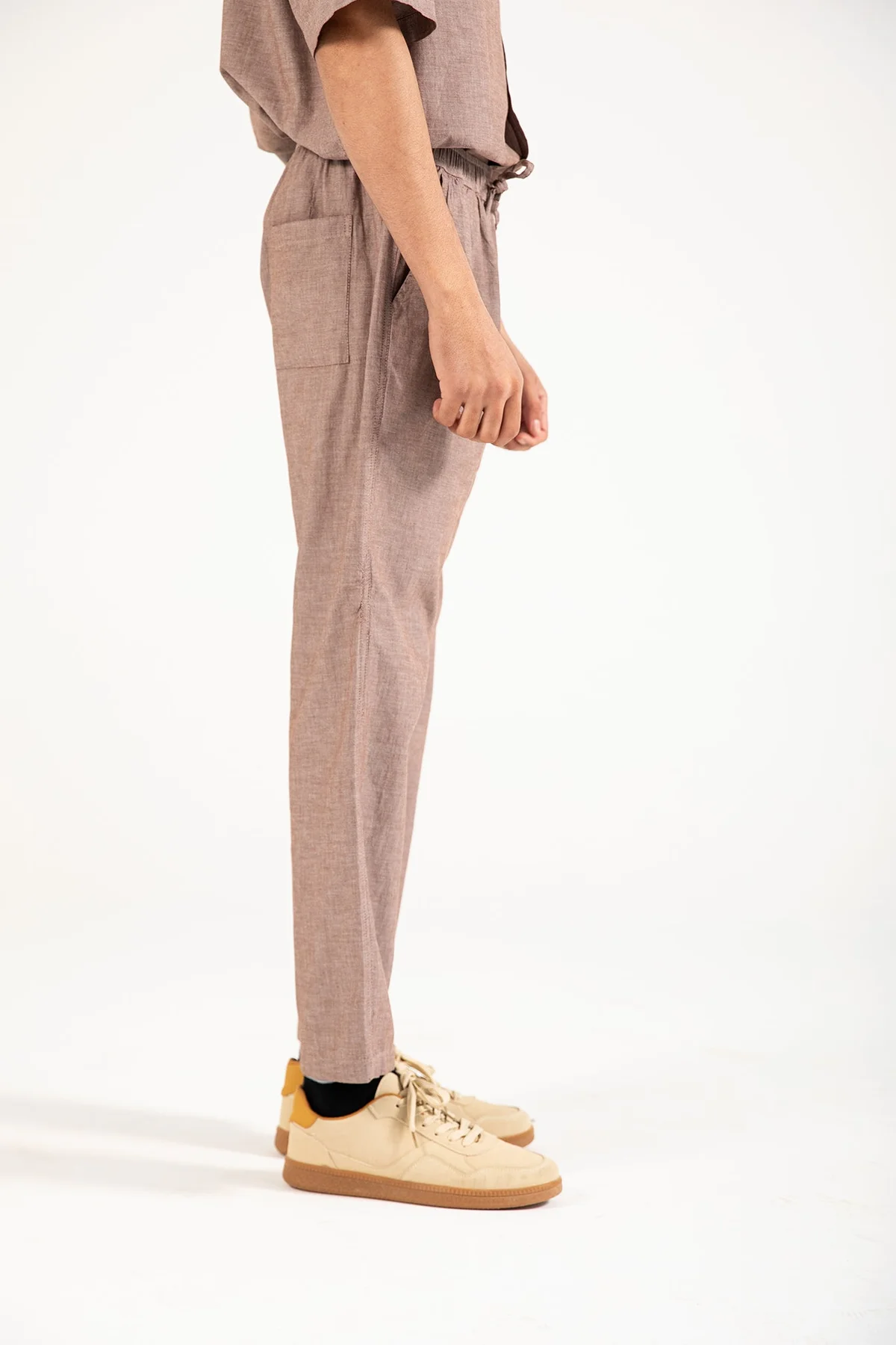 BAGGY FIT LINEN TROUSER - view 2