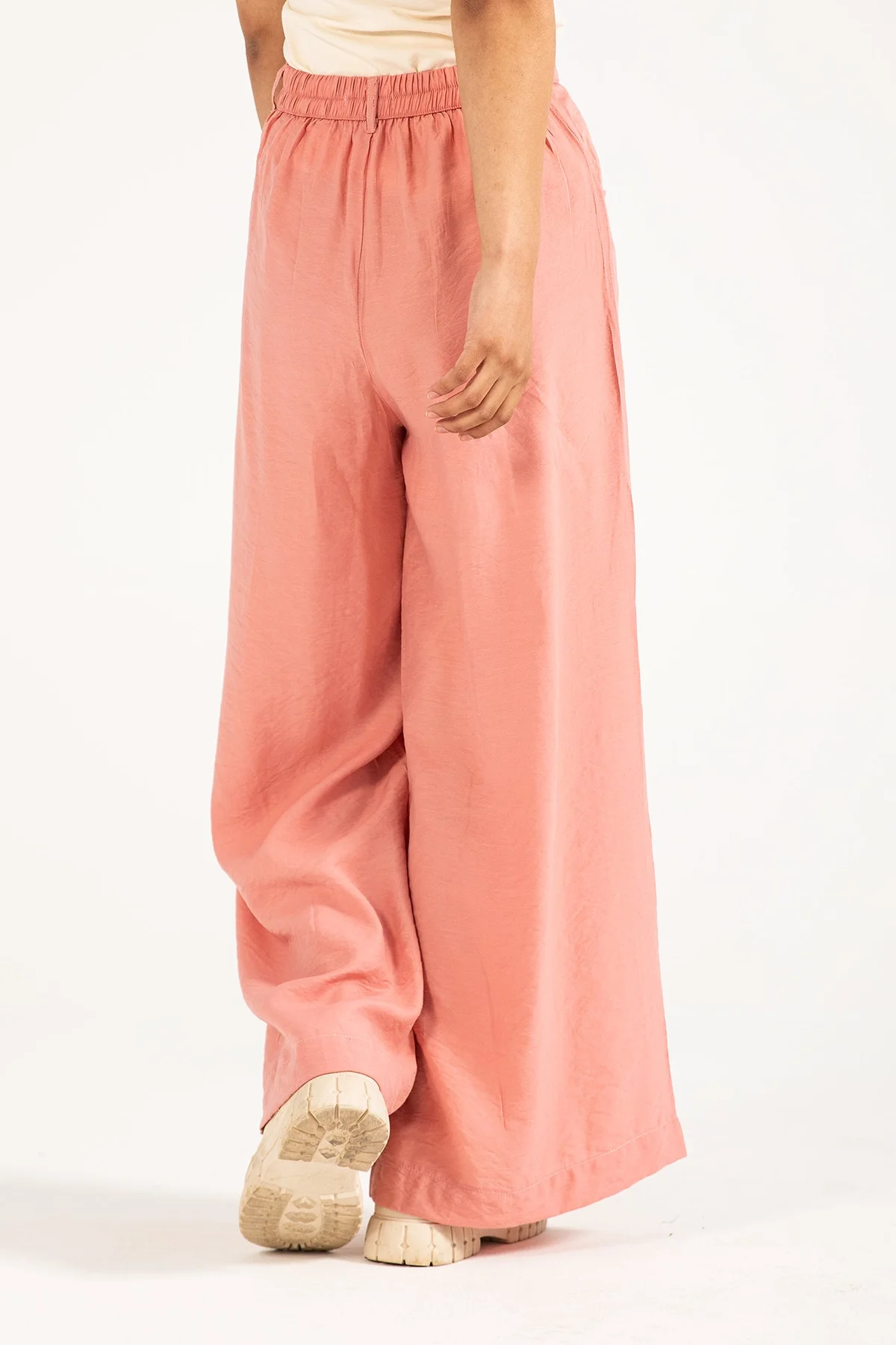 CREASE EFFECT MEGA WIDE LEG TROUSER - view 5