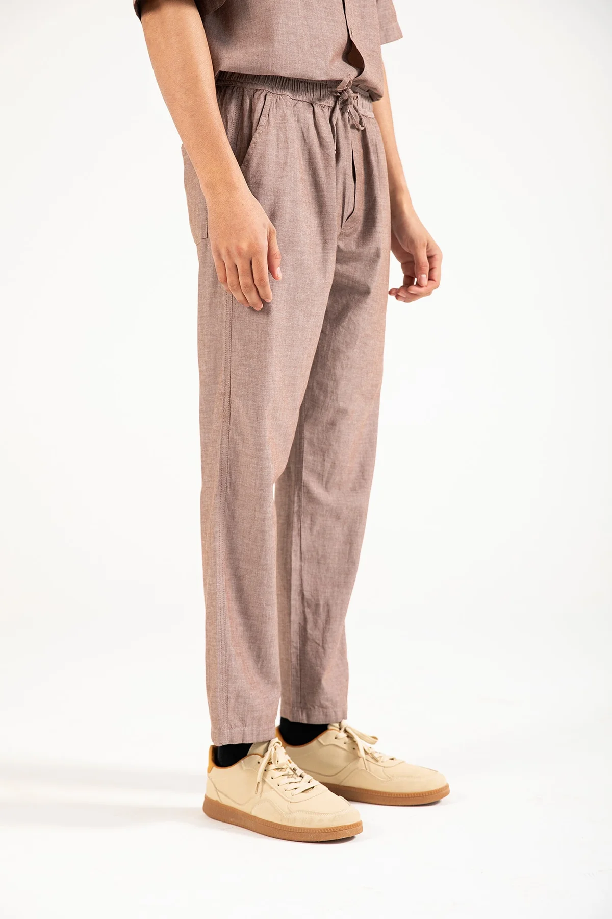 BAGGY FIT LINEN TROUSER