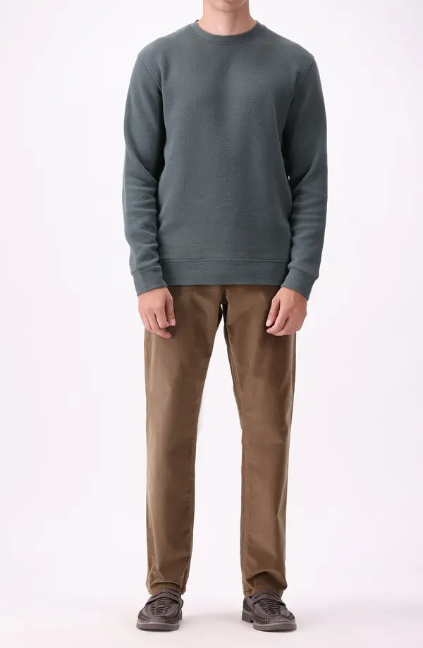 Jumbo Pique Sweatshirt Regular Fit - Green(E-FACTORY OUTLET)