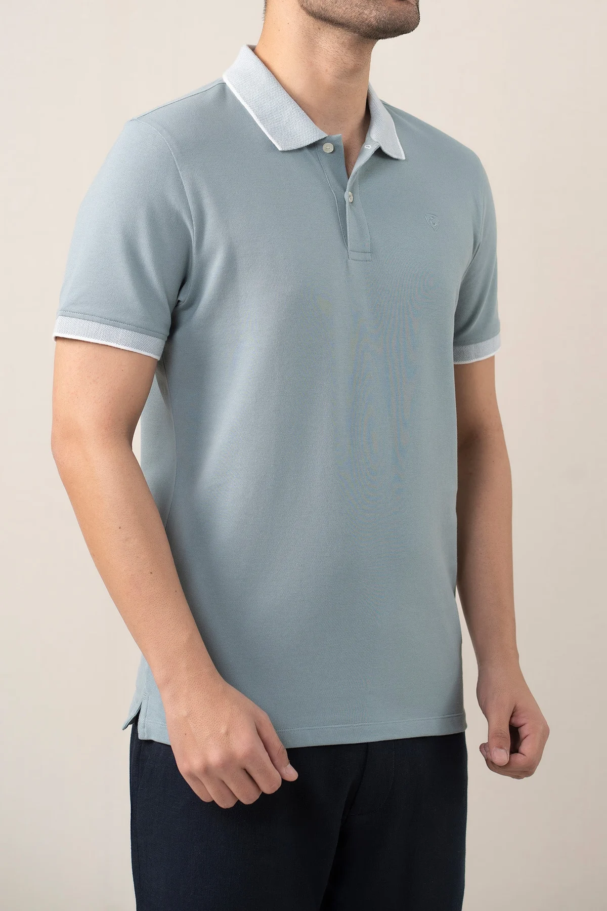 STRETCH POLO - GREY (E-FACTORY OUTLET)