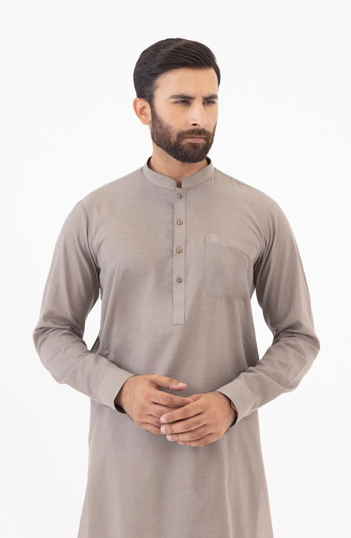 Basic Band Collar Shalwar Kameez - view 2