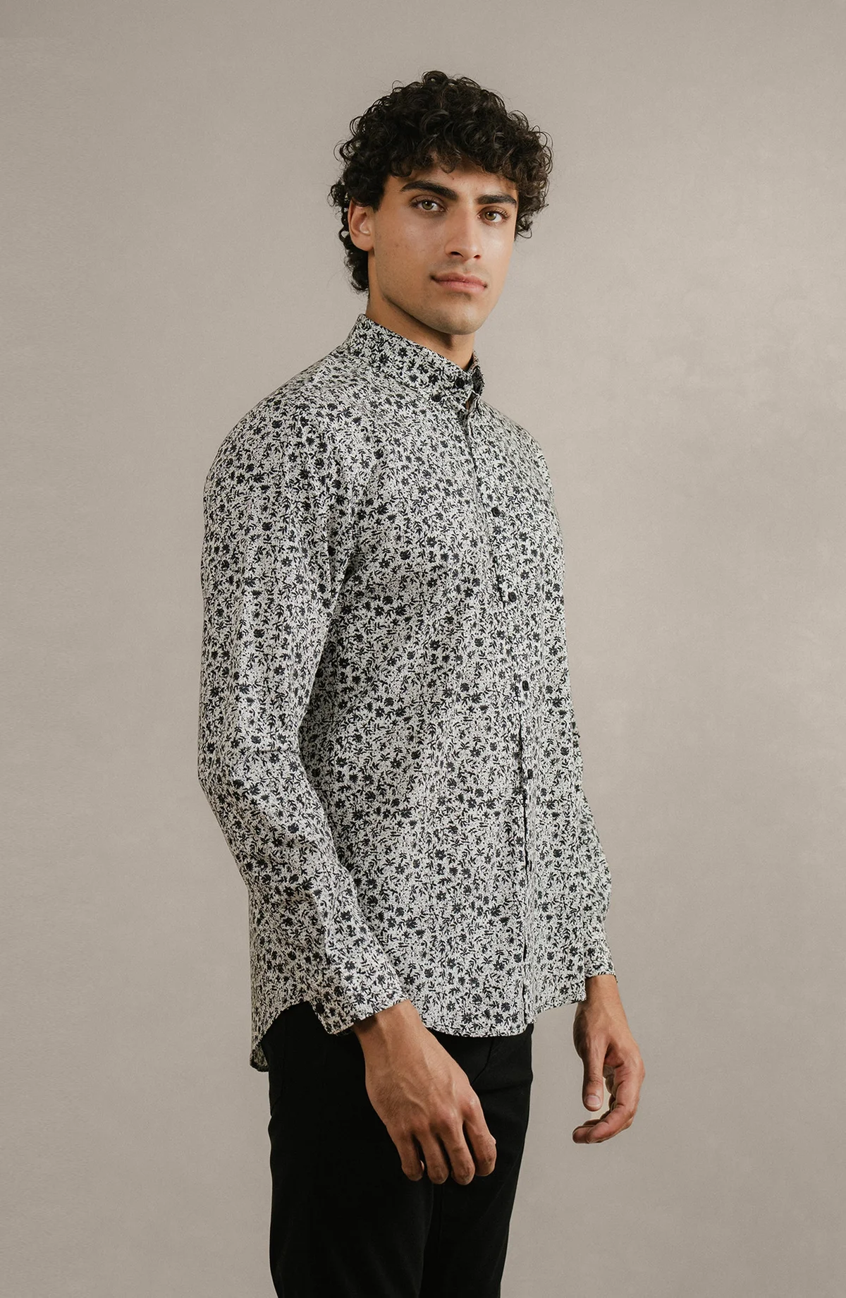 PRINTED SHIRT  - WHITE - view 2