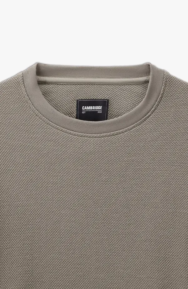 Jumbo Pique Sweatshirt Regular Fit - Beige(E-FACTORY OUTLET)