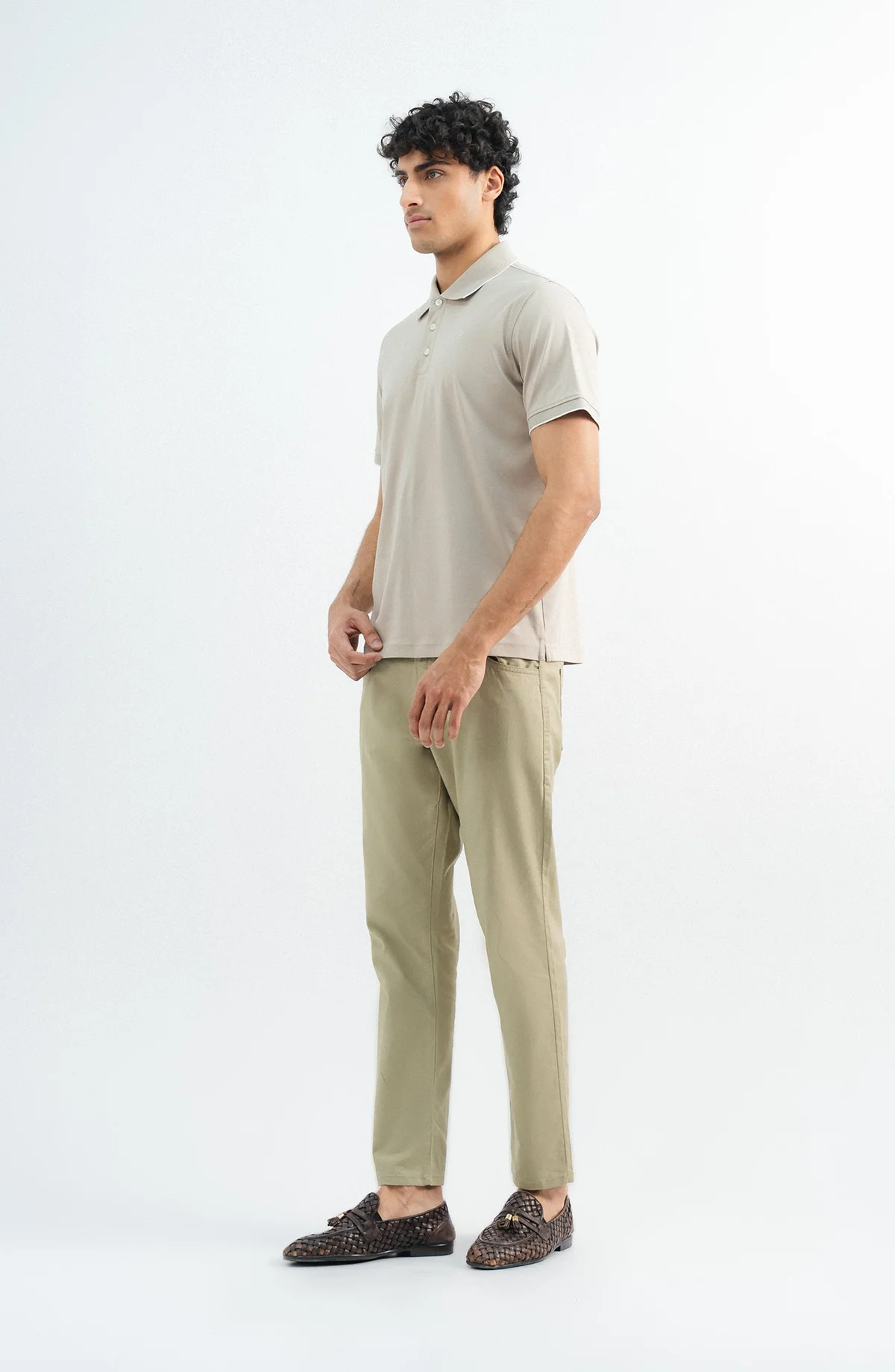 Interlock Regular Fit Polo - Brown - view 4