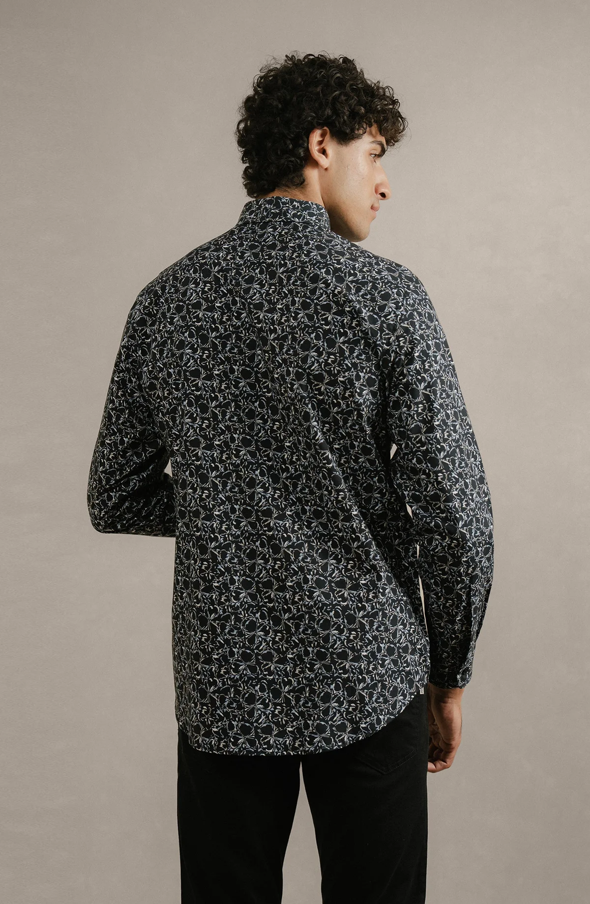 PRINTED SHIRT  - BLACK - view 2