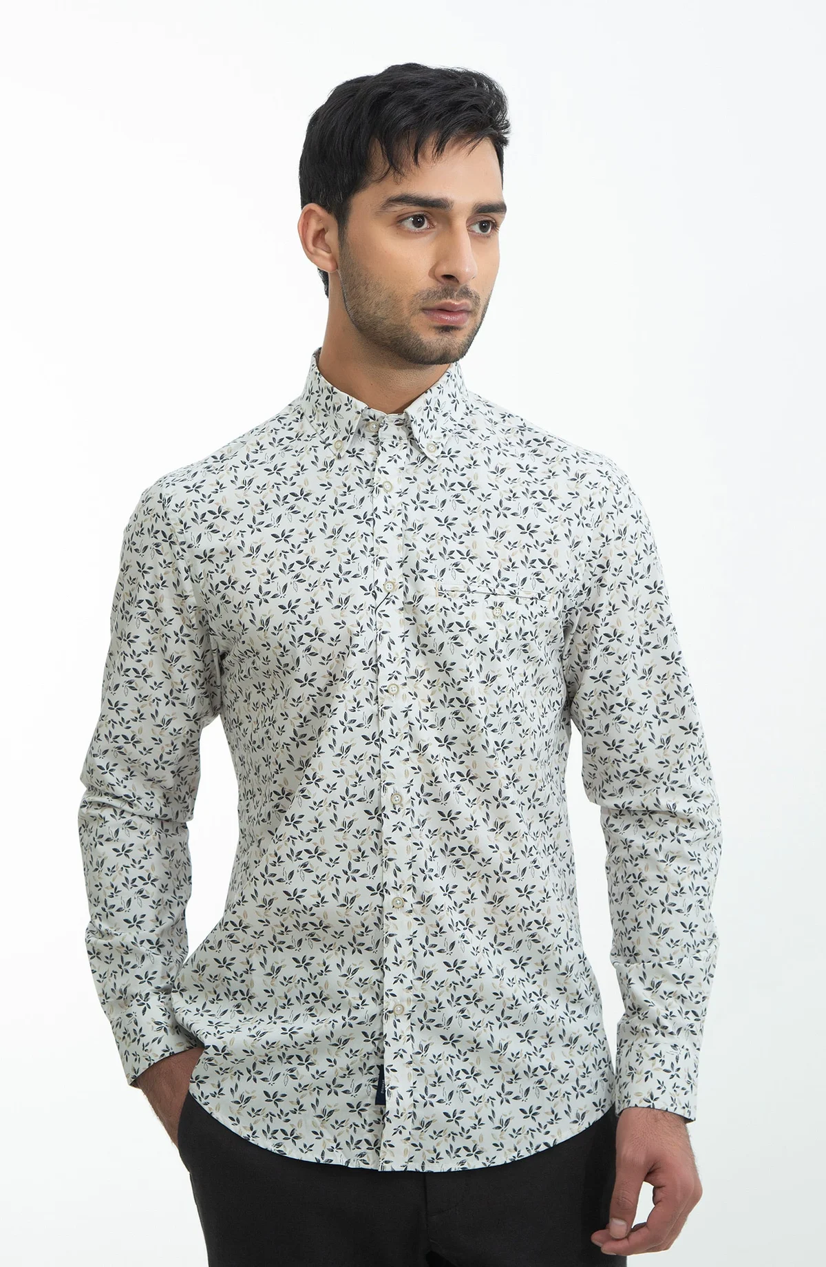 PRINTED SHIRT - OFF WHITE