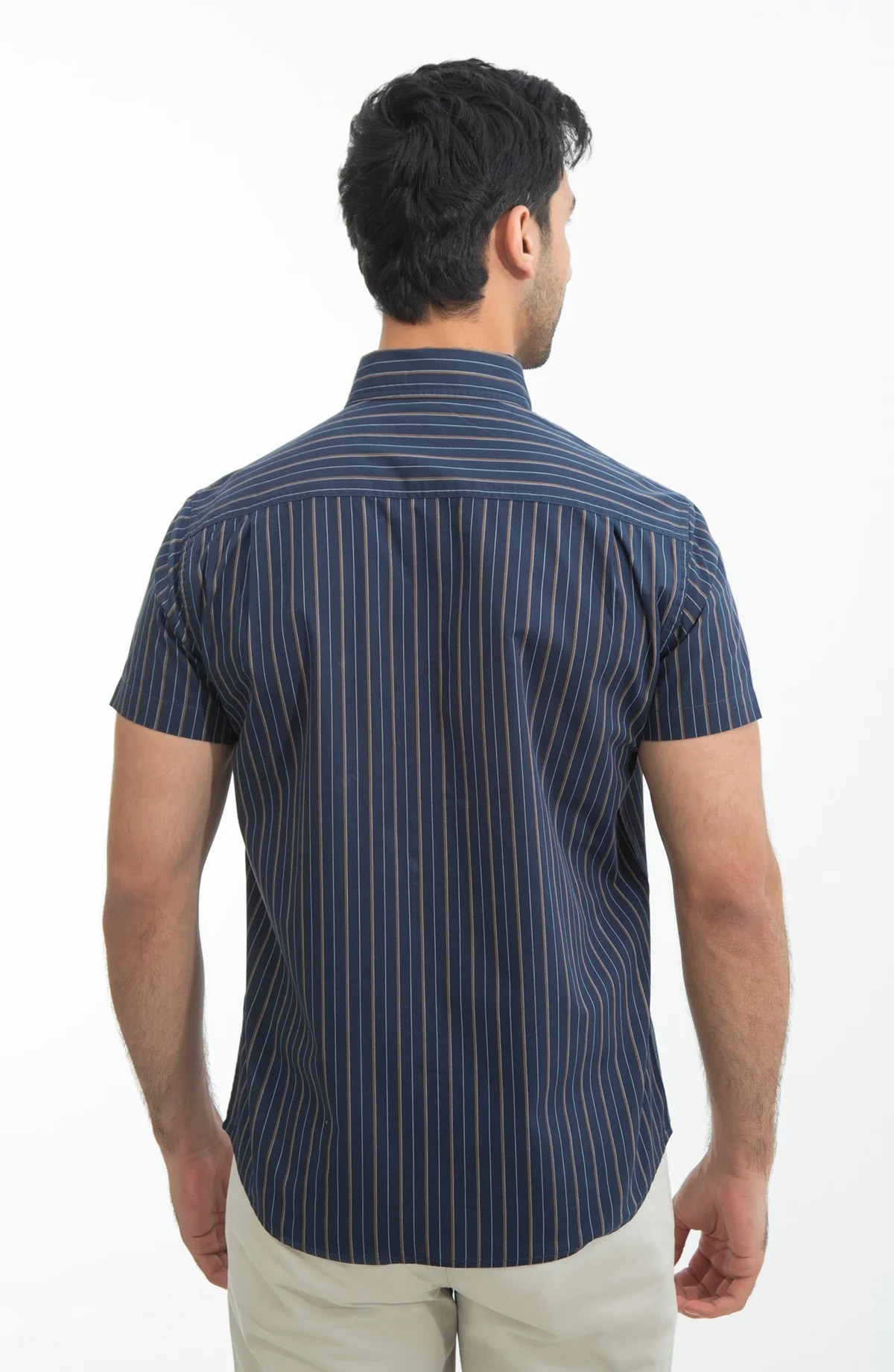 Half Sleeves Yarn Dyed Shirt - view 3