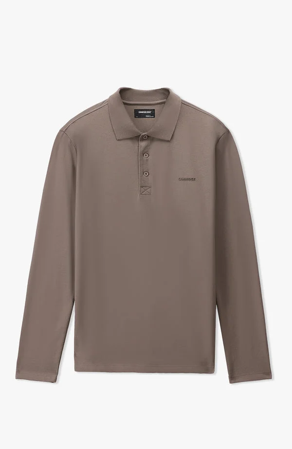 Performance Button Polo - Beige (W25PBP01, Regular Fit)