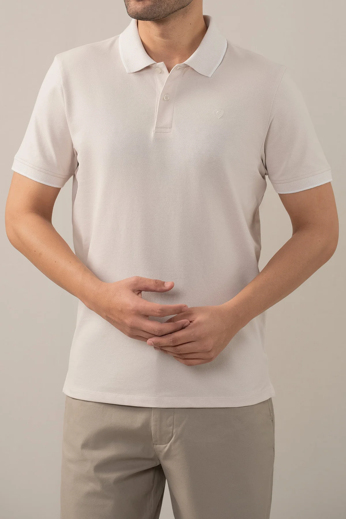 STRETCH POLO - ASH GREY (E-FACTORY OUTLET)