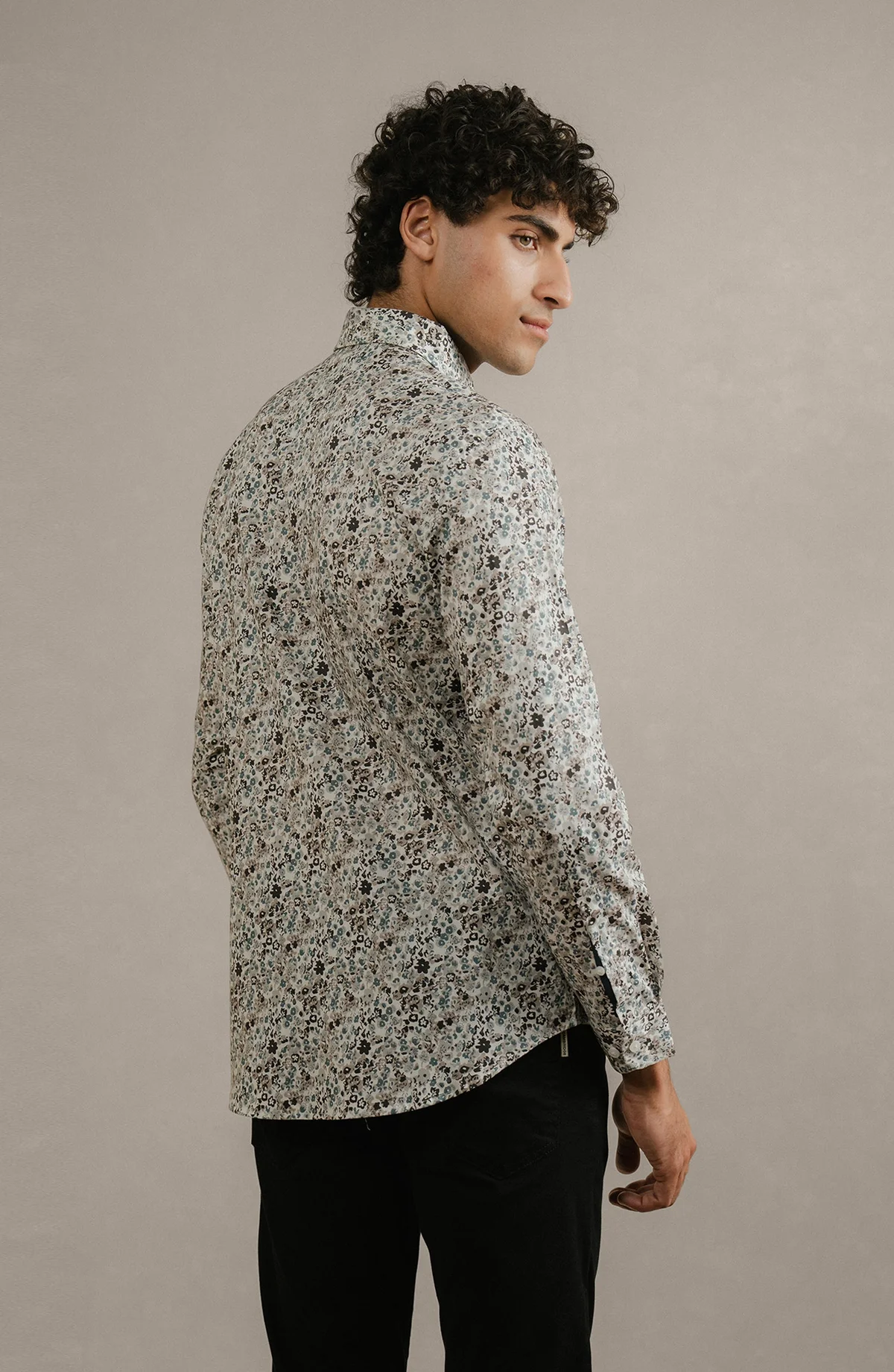 PRINTED SHIRT  - WHITE - view 3
