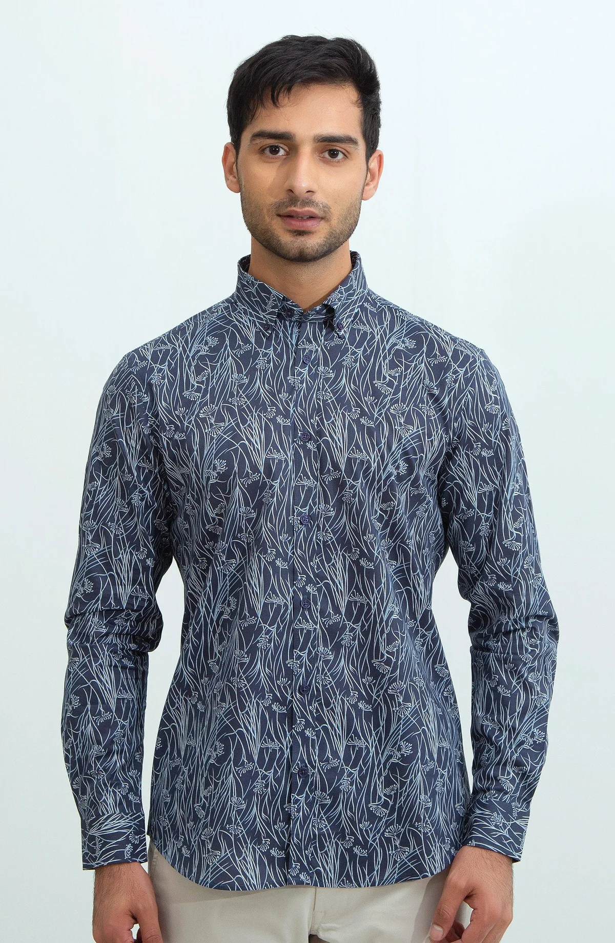 PRINTED SHIRT - BLUE