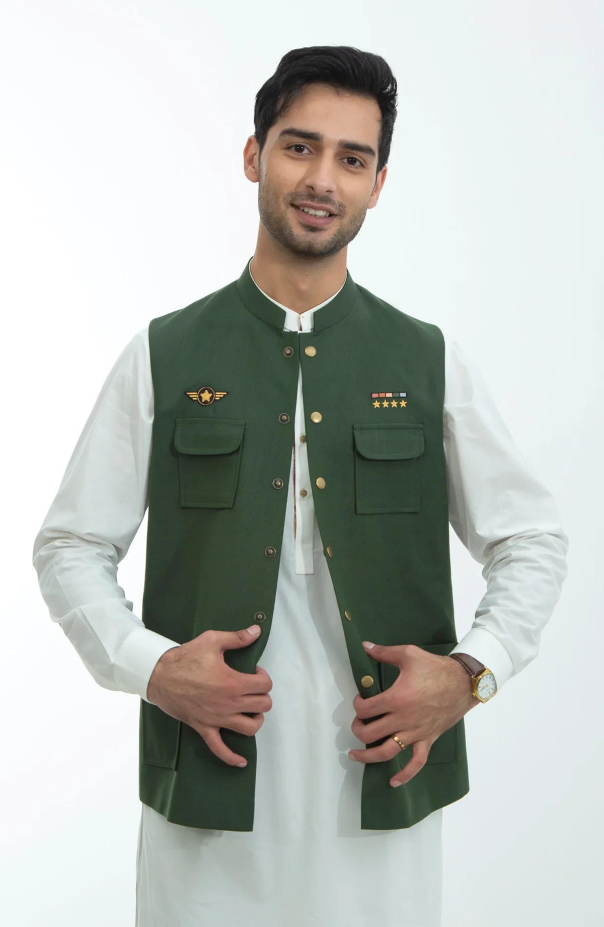 Fancy Waistcoat - Green - view 5