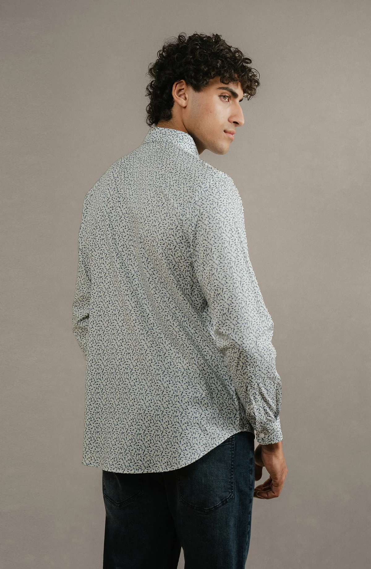 PRINTED SHIRT  - WHITE - view 3
