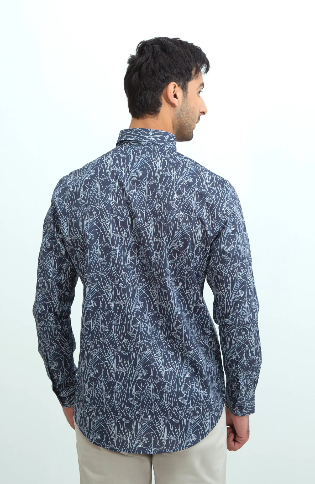 PRINTED SHIRT  - BLUE - view 4