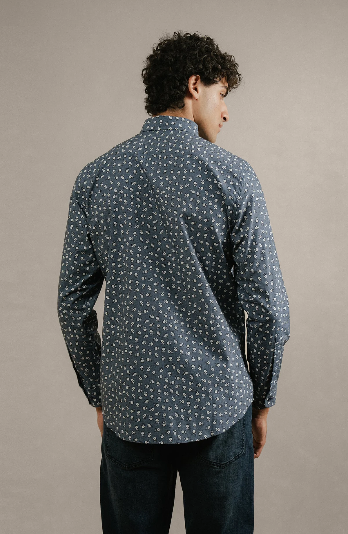 PRINTED SHIRT  - BLUE - view 2