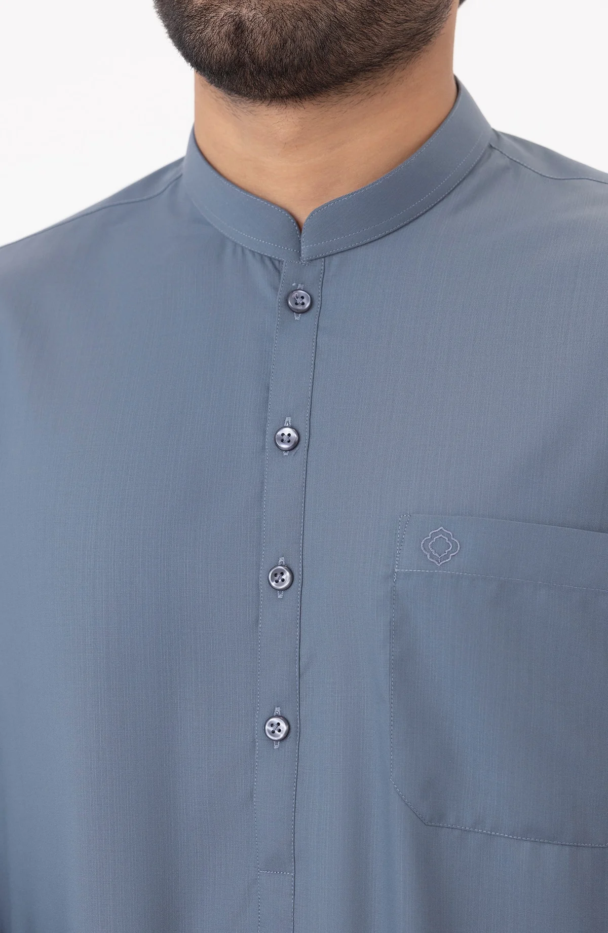 Traditional Fit Band Collar Shalwar Kameez - view 2