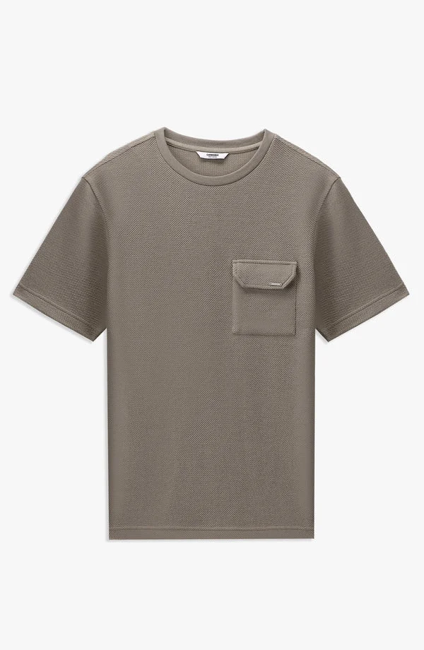 Half-Sleeve Waffle Pocket Crew - W25TFL01 - Beige