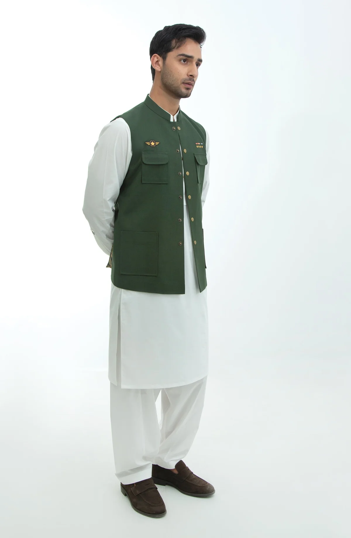 Fancy Waistcoat - Green - view 3