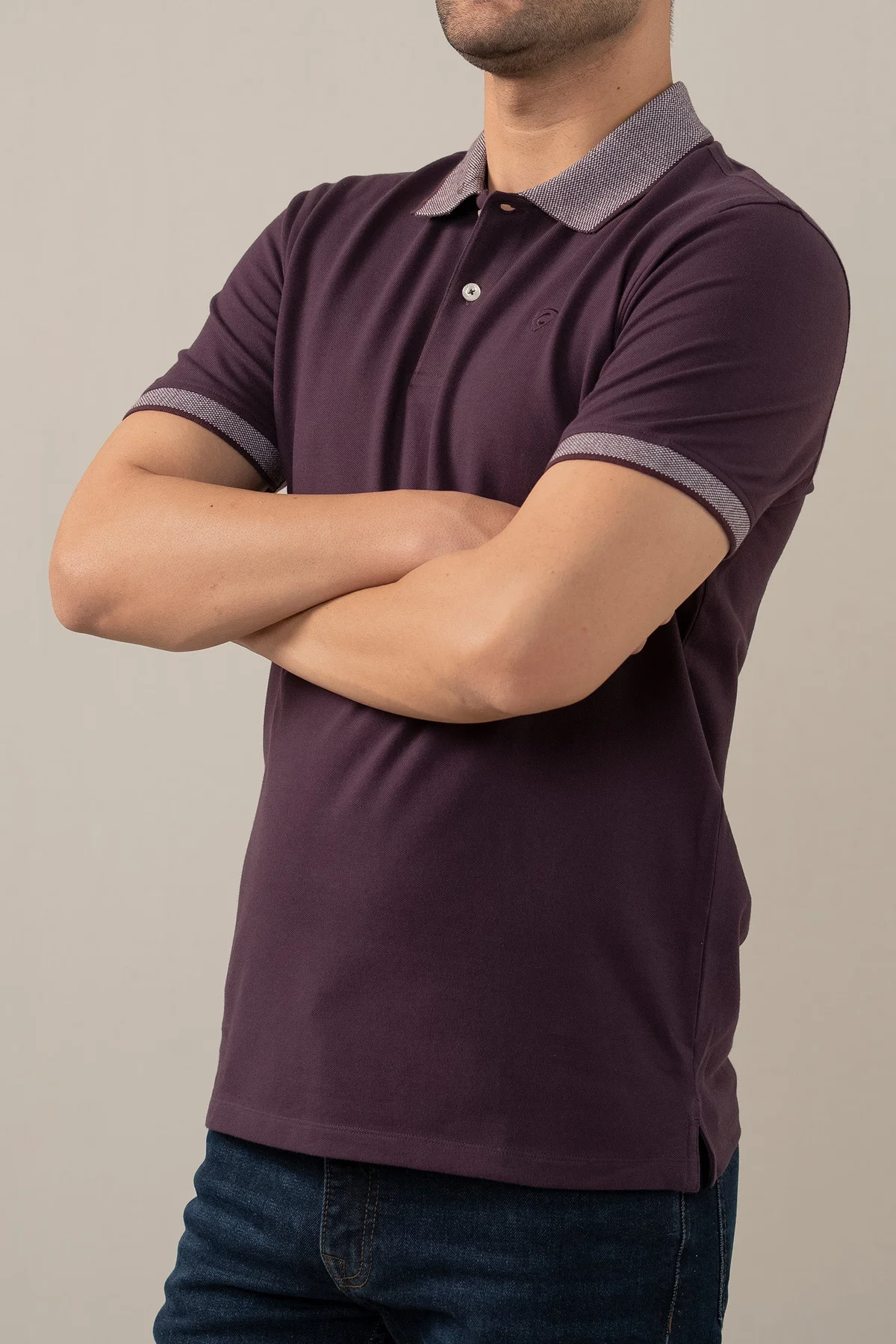 STRETCH POLO - PURPLE (E-FACTORY OUTLET)