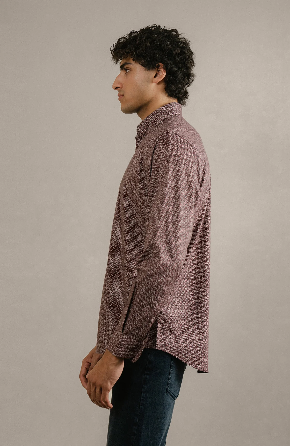 PRINTED SHIRT  - MAROON - view 2