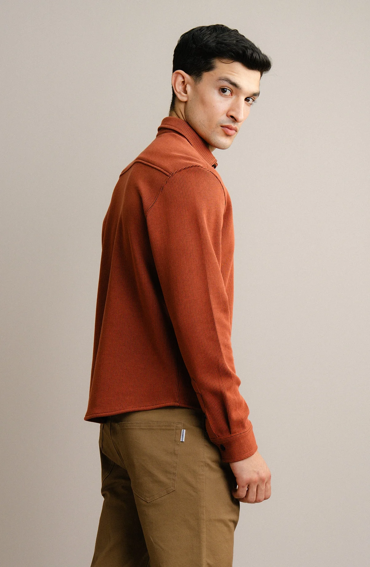 FULL SLEEVES  SHIRT - RUST - view 3