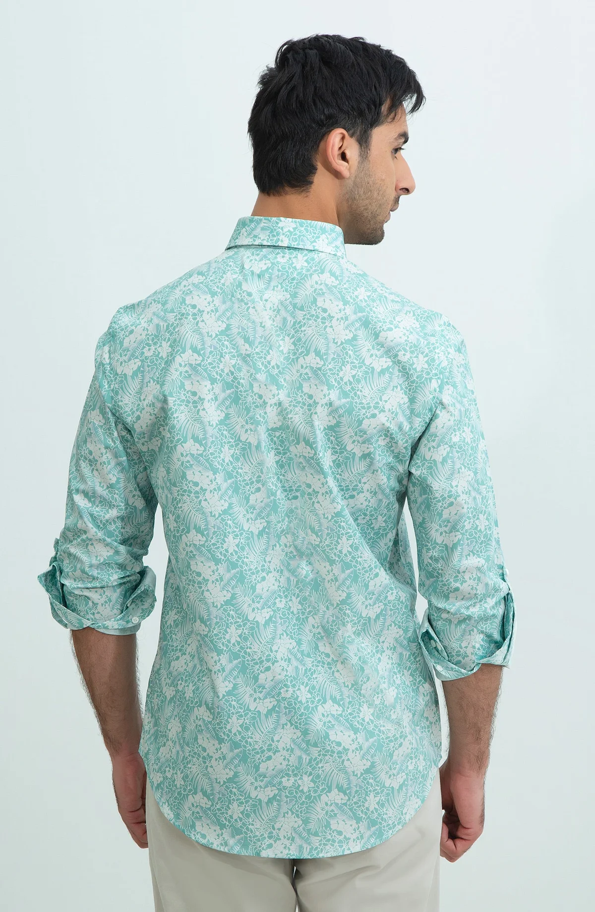 PRINTED SHIRT  - SEA GREEN - view 4